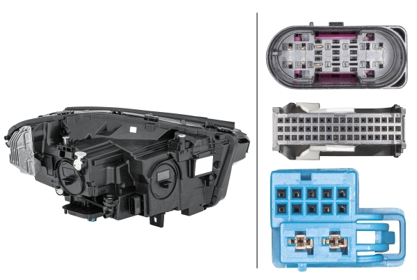 Ilustracja 1EX 013 074-711 HELLA reflektor