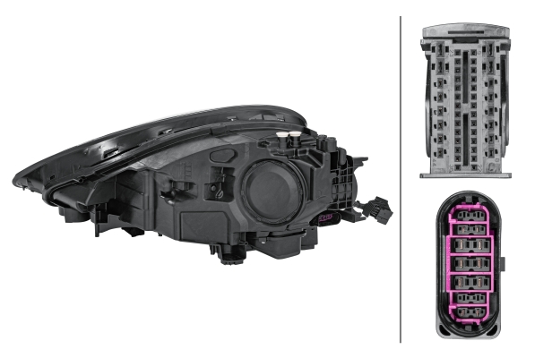 Ilustracja 1EX 014 690-021 HELLA reflektor