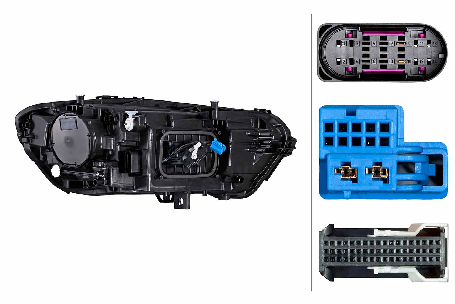 Ilustracja 1EX 015 086-411 HELLA reflektor