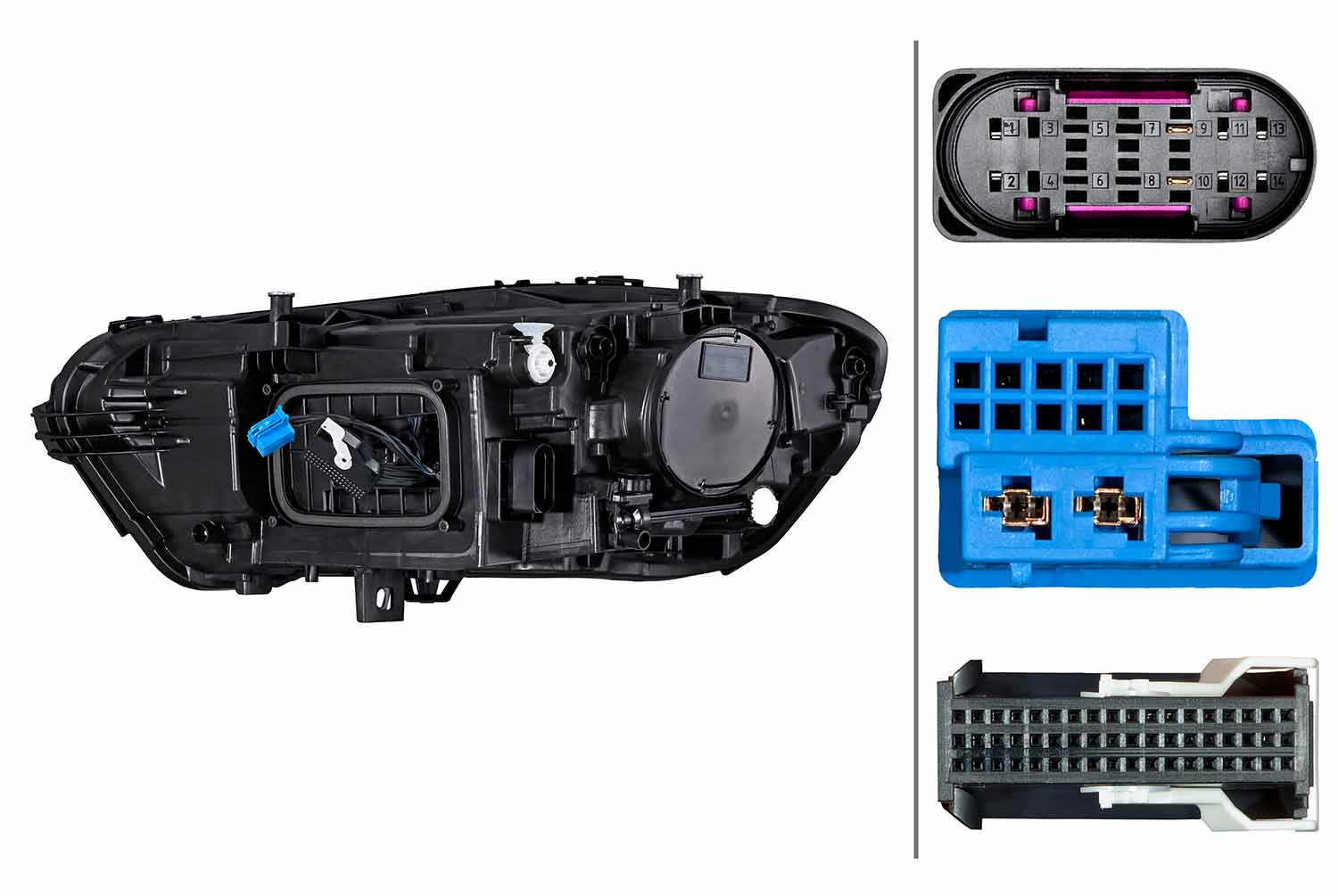 Ilustracja 1EX 015 086-421 HELLA reflektor
