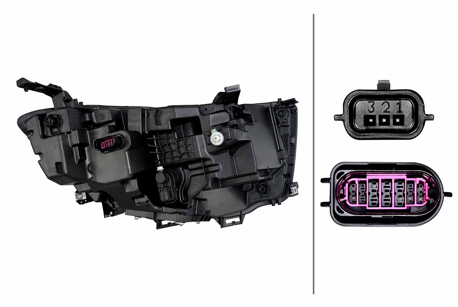 Ilustracja 1EX 015 150-611 HELLA reflektor