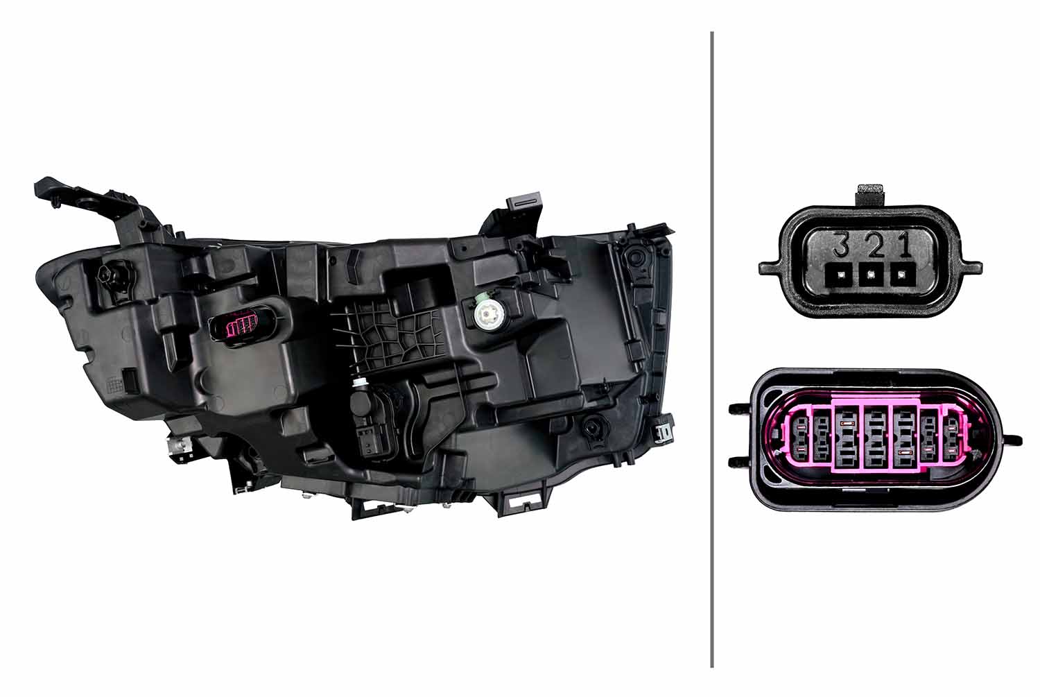 Ilustracja 1EX 015 151-611 HELLA reflektor