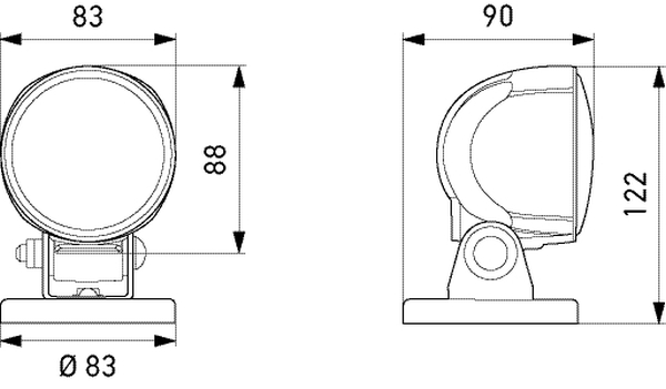 Ilustracja 1G0 996 376-631 HELLA oświetlenie pomocnicze
