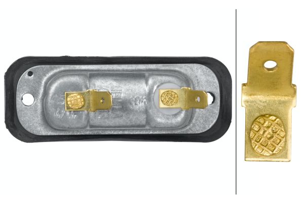 Ilustracja 2KA 001 378-207 HELLA oświetlenie tablicy rejestracyjnej