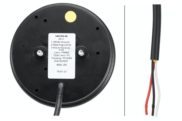 Ilustracja 2NR 344 169-461 HELLA lampa tylna zespolona