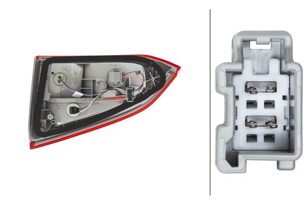 Ilustracja 2NR 354 828-091 HELLA lampa tylna zespolona
