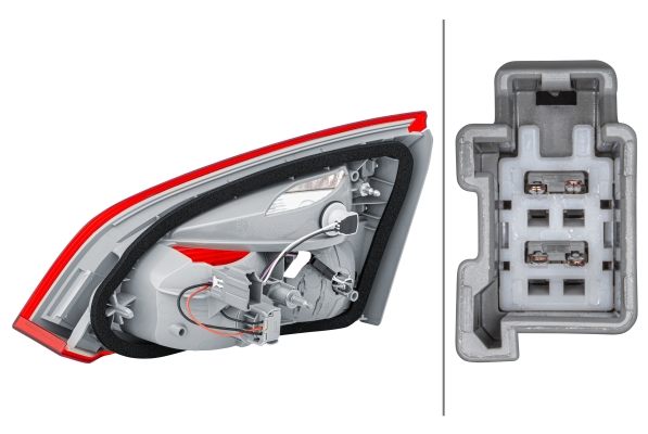Ilustracja 2NR 354 828-111 HELLA lampa tylna zespolona