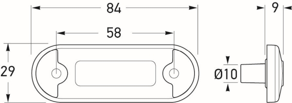 Ilustracja 2PF 980 855-017 HELLA oświetlenie obrysowe