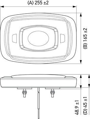 Ilustracja 2RL 014 566-211 HELLA światło ostrzegawcze
