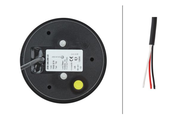 Ilustracja 2SB 344 200-221 HELLA lampa tylna zespolona