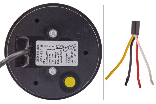 Ilustracja 2SD 344 200-311 HELLA lampa tylna zespolona