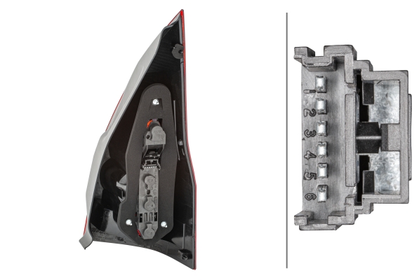 Ilustracja 2VP 964 892-011 HELLA lampa tylna zespolona