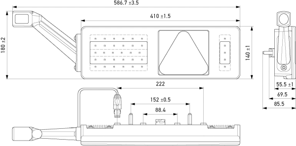 Ilustracja 2VP 340 970-337 HELLA lampa tylna zespolona