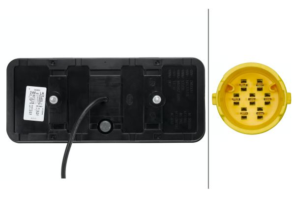 Ilustracja 2VP 345 900-011 HELLA lampa tylna zespolona