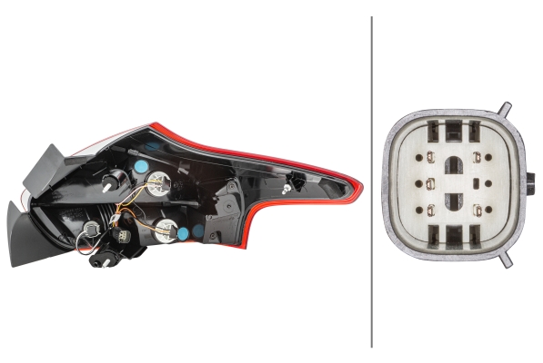 Ilustracja 2VP 354 828-051 HELLA lampa tylna zespolona