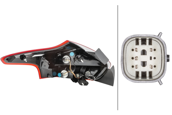 Ilustracja 2VP 354 828-061 HELLA lampa tylna zespolona