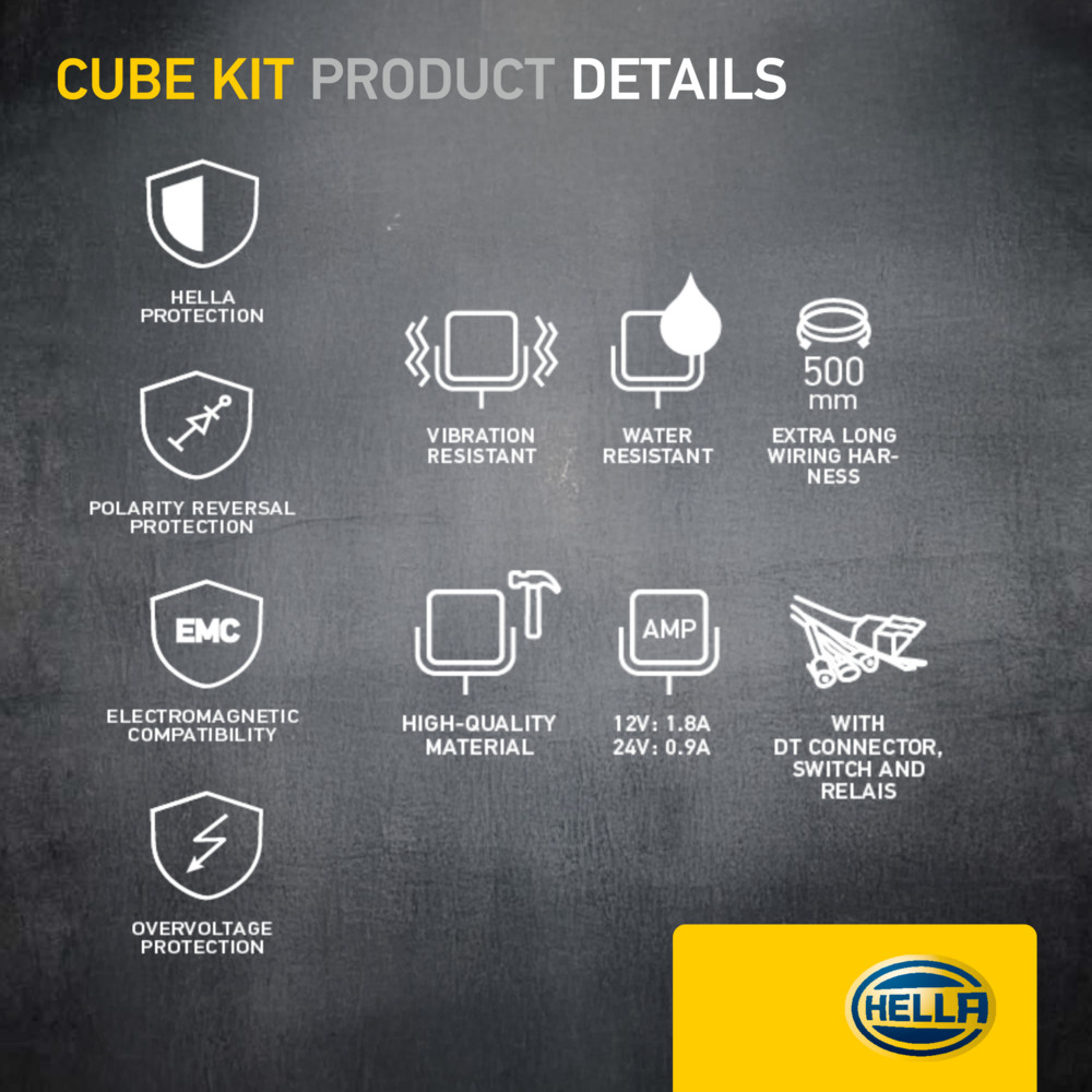 Ilustracja 1FA 358 176-801 HELLA reflektor dalekosiężny