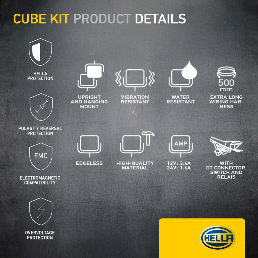 Ilustracja 1FA 358 176-811 HELLA reflektor dalekosiężny