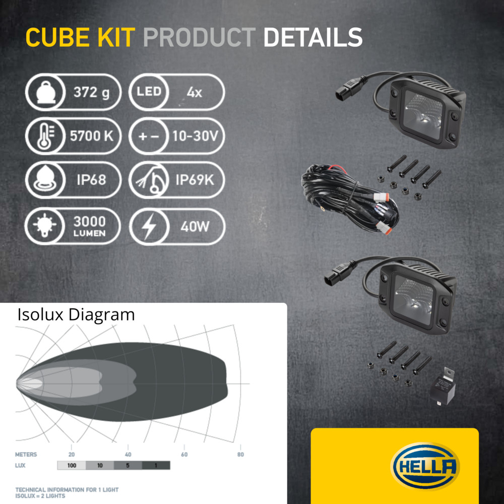 Ilustracja 1FA 358 176-831 HELLA reflektor dalekosiężny