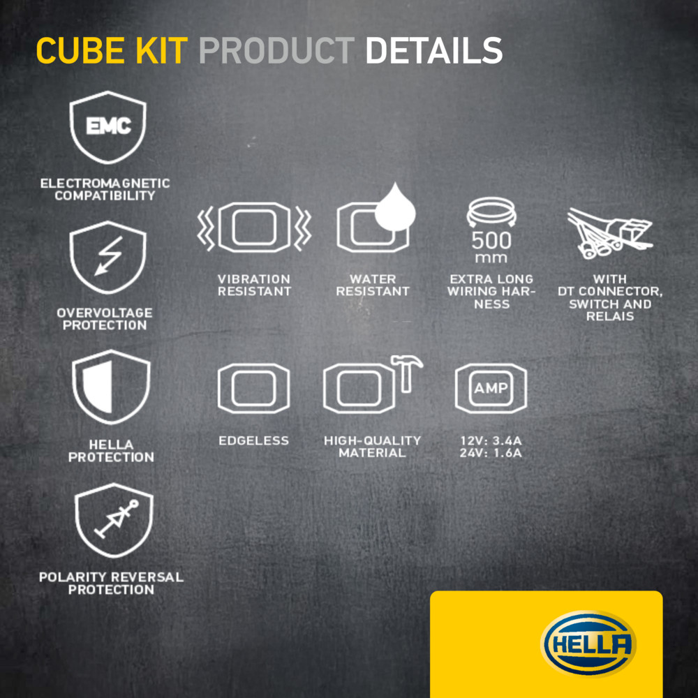 Ilustracja 1FA 358 176-831 HELLA reflektor dalekosiężny