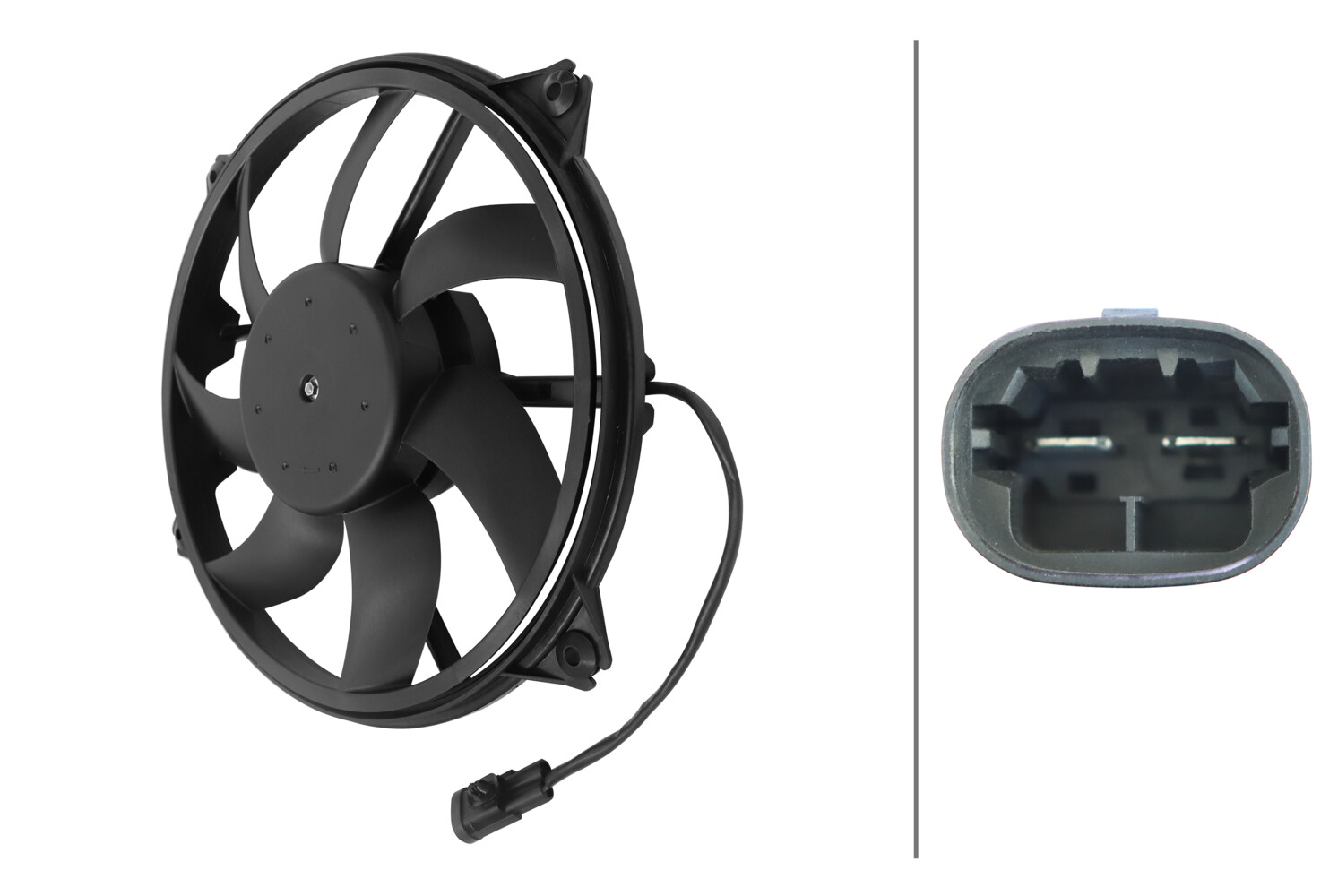 Ilustracja 8EW 366 420-201 HELLA wentylator, chłodzenie silnika