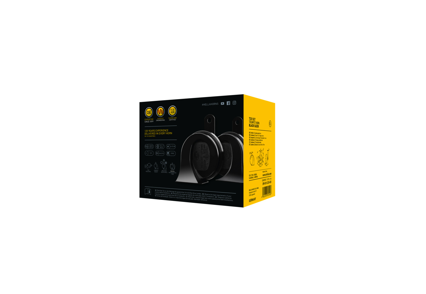 Ilustracja 3FH 011 225-831 HELLA fanfara