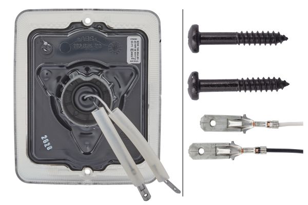 Ilustracja 9DW 195 804-001 HELLA szkło lampy, lampa przeciwmgłowa tylna