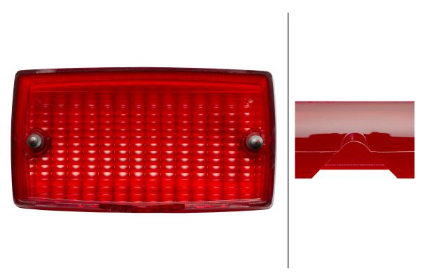 Ilustracja 9EL 112 763-001 HELLA szkło lampy, lampa przeciwmgłowa tylna