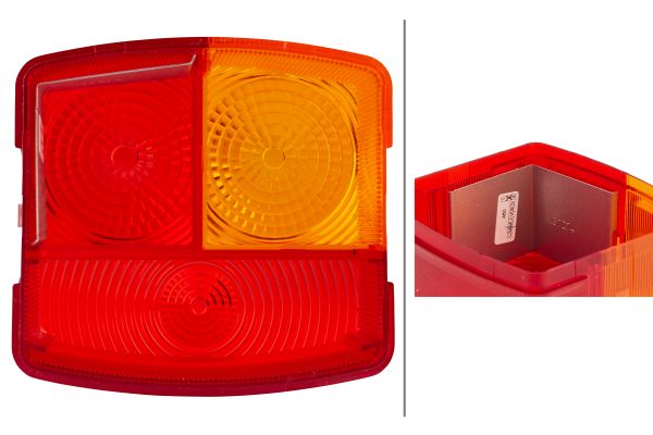 Ilustracja 9EL 137 307-001 HELLA szkło lampy, lampa tylna zespolona