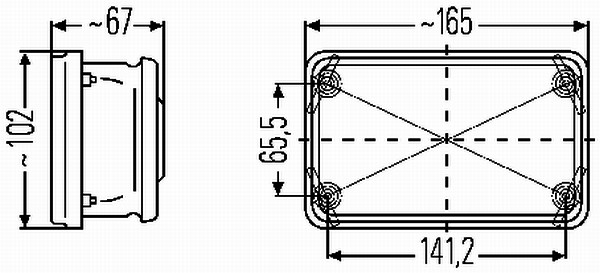 Ilustracja 1NB 004 691-147 HELLA zestaw, reflektor przeciwmgłowy