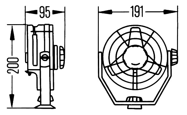 Ilustracja 8EV 003 361-011 HELLA wentylator