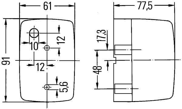 Ilustracja 2BM 002 652-051 HELLA dodatkowe lampy kierunkowskazów