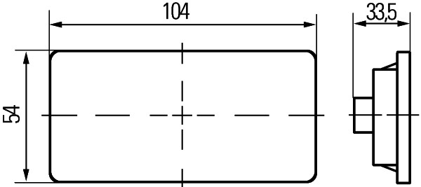 Ilustracja 2PS 007 972-011 HELLA światła boczne
