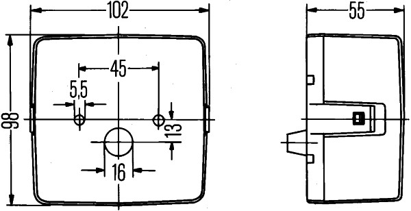 Ilustracja 2SE 004 623-007 HELLA lampa tylna zespolona