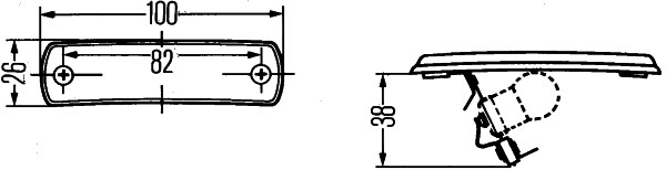Ilustracja 2PF 001 647-031 HELLA światła pozycyjne