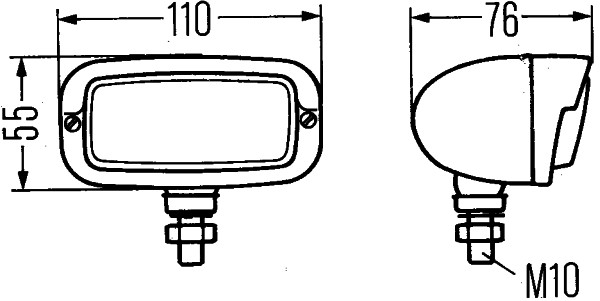 Ilustracja 2ZR 001 193-011 HELLA światło cofania