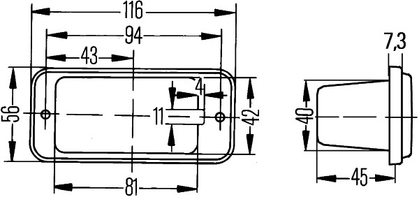 Ilustracja 2XT 002 452-037 HELLA lampka otwierania drzwi