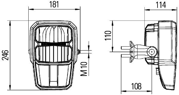 Ilustracja 1EE 996 374-001 HELLA reflektor