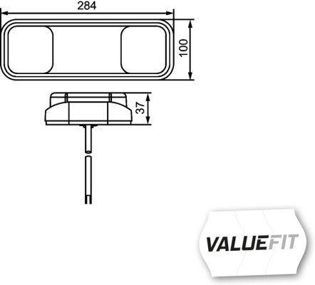 Ilustracja 2VP 357 018-001 HELLA lampa tylna zespolona