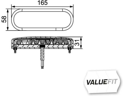 Ilustracja 2SD 357 022-011 HELLA lampa tylna zespolona