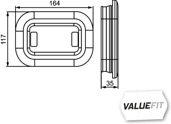 Ilustracja 2ZR 357 025-021 HELLA światło cofania