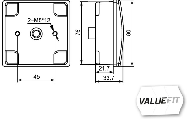 Ilustracja 2BA 357 029-131 HELLA lampa kierunkowskazu