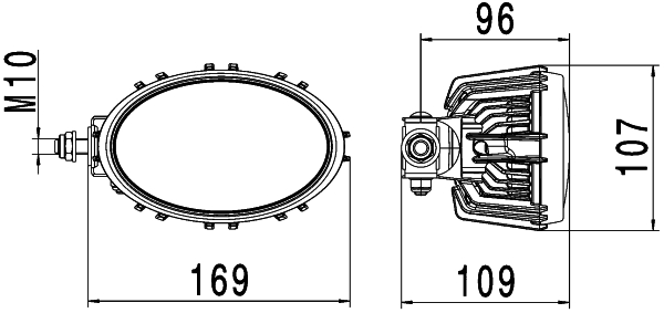 Ilustracja 1GA 996 661-031 HELLA oświetlenie pomocnicze