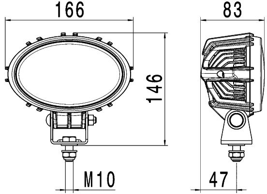 Ilustracja 1GA 996 761-101 HELLA oświetlenie pomocnicze