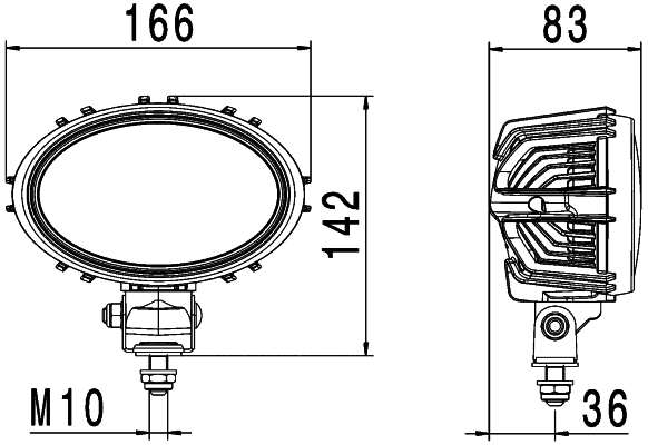 Ilustracja 1GA 996 661-501 HELLA oświetlenie pomocnicze