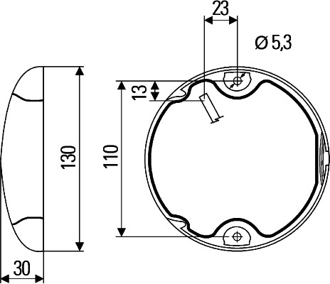 Ilustracja 2BA 959 822-601 HELLA lampa kierunkowskazu