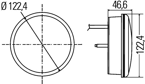 Ilustracja 2BA 344 200-341 HELLA lampa kierunkowskazu