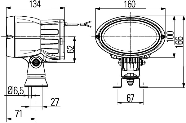 Ilustracja 1GA 996 461-311 HELLA oświetlenie pomocnicze