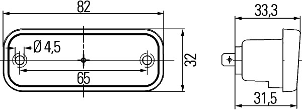 Ilustracja 2XS 003 738-037 HELLA światła obrysowe