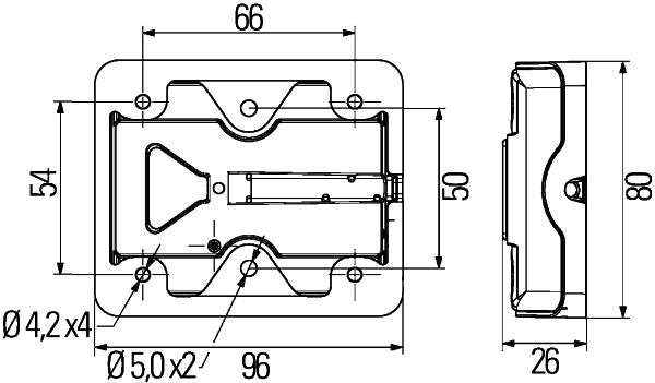 Ilustracja 2VB 980 720-407 HELLA lampa tylna zespolona